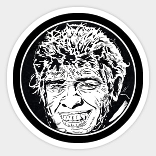 MR HYDE (Circle Black and White) Sticker